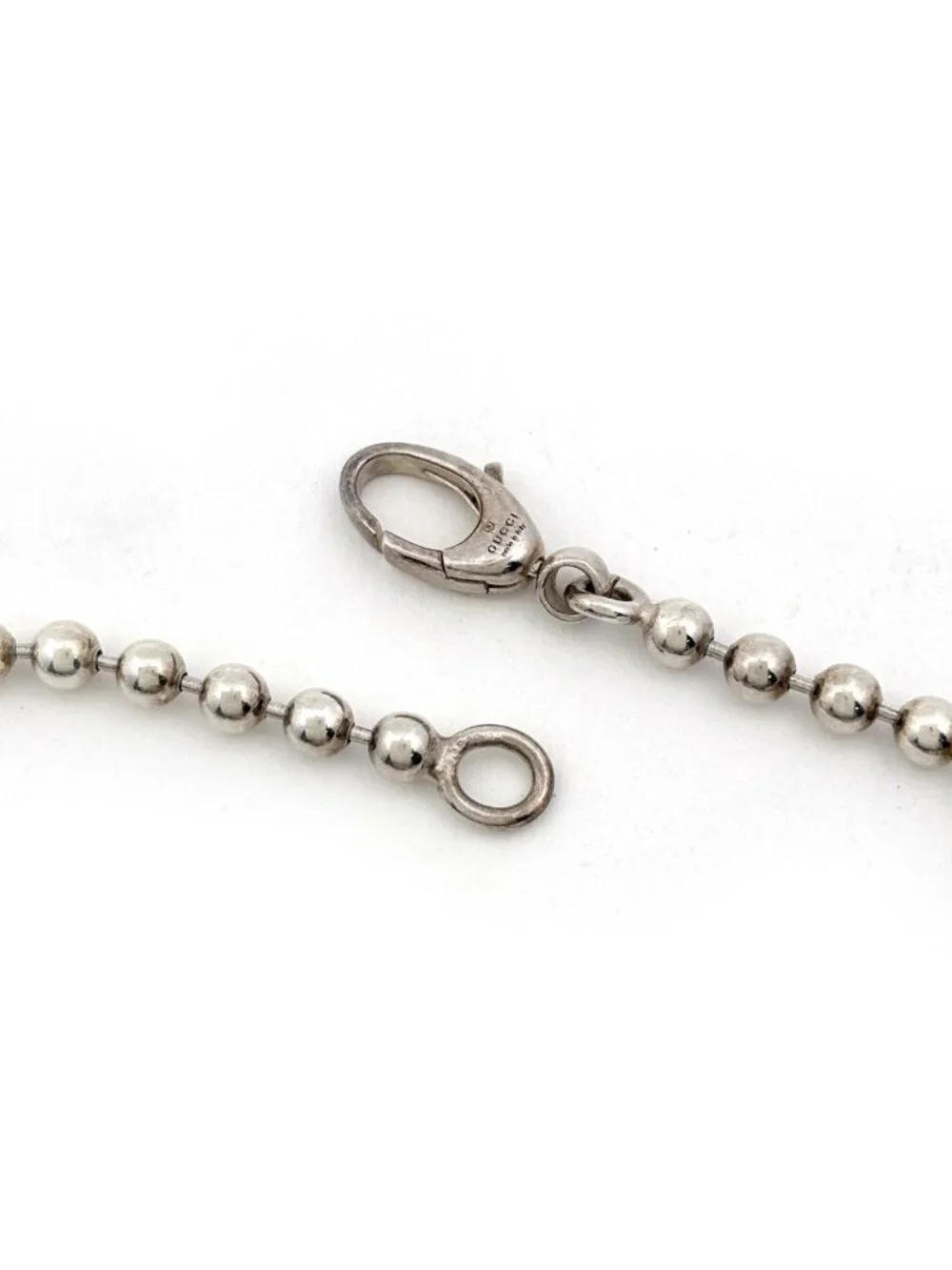 Gucci Bracelet Ball Chain Heart 925 Sterling Silver